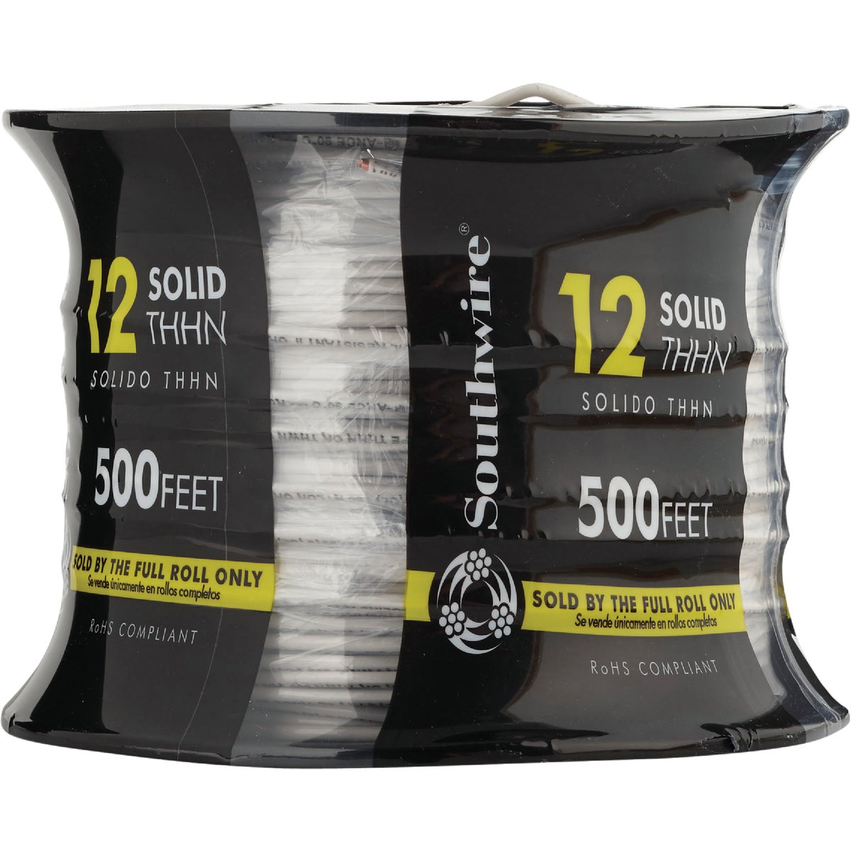 Southwire 500 Ft. 12 AWG Solid White THHN Electrical Wire Image 2