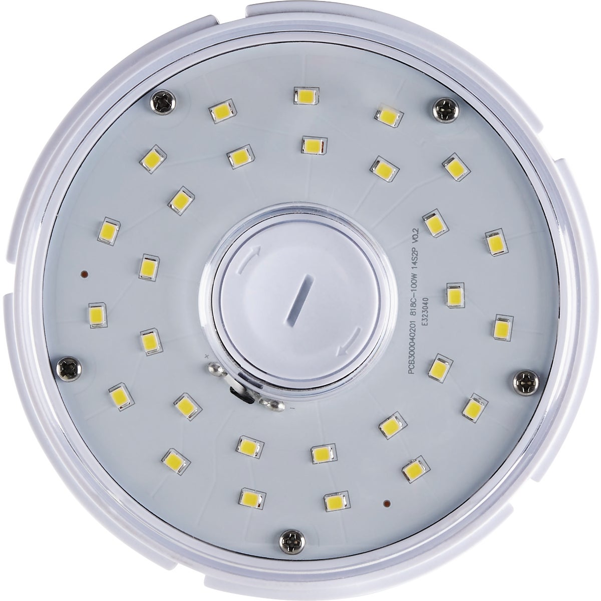 Satco Hi-Pro 400W HID Equivalent Clear Corn Cob Mogul Extended Base LED High-Intensity Light Bulb with Safety Chain Image 3