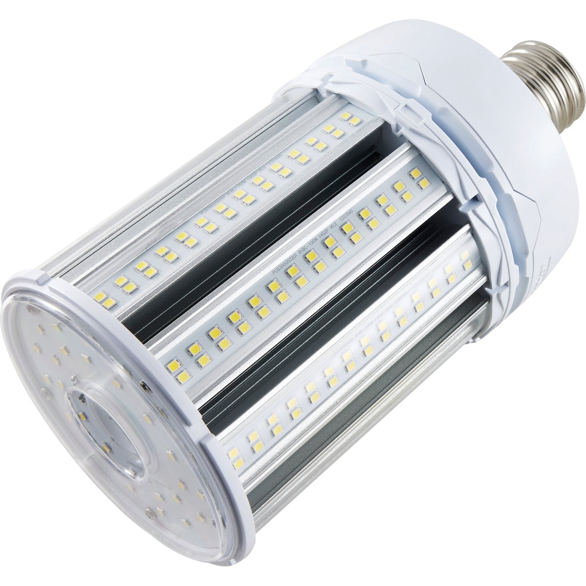 Satco Hi-Pro 400W HID Equivalent Clear Corn Cob Mogul Extended Base LED High-Intensity Light Bulb with Safety Chain Image 4