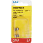 Bussmann 6A GMA Glass Tube Electronic Fuse (2-Pack) Image 2