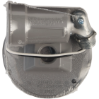 Bell Gray 150W Die-Cast Metal Round Weatherproof Single Outdoor Lampholder with Cover Image 3