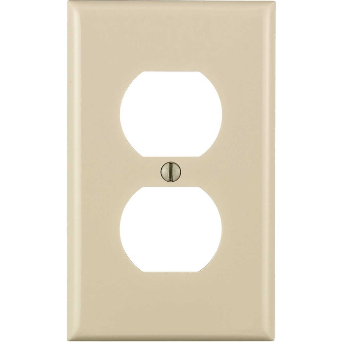 Leviton 1-Gang Thermoplastic Outlet Wallplate, Light Almond
