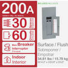 Square D Homeline Qwik-Grip 200A 60-Circuit 30-Space Indoor Main Breaker Plug-On Neutral Load Center Image 2