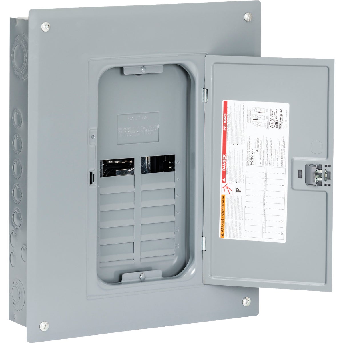 Square D Homeline 125A 8-Space 16-Circuit Indoor Main Lug Plug-on Neutral Load Center Image 3