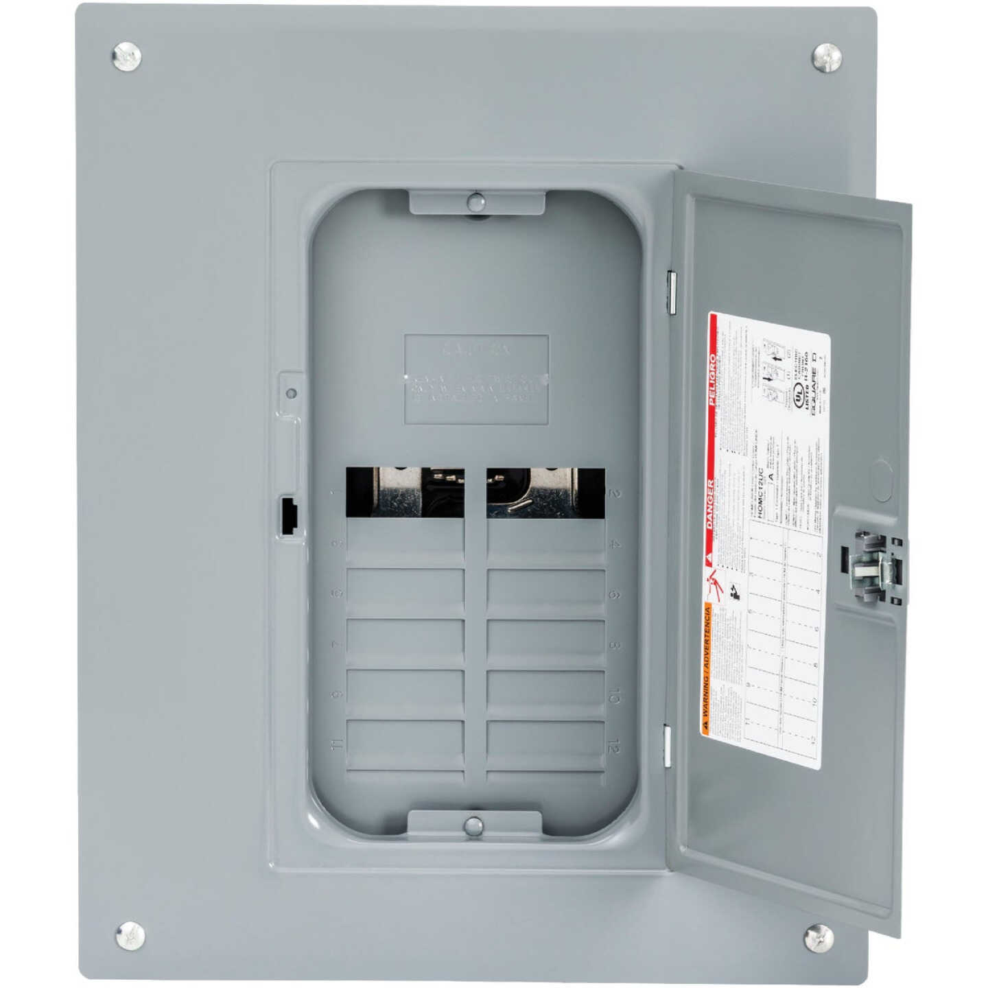 Square D Homeline 125A 8-Space 16-Circuit Indoor Main Lug Plug-on Neutral Load Center Image 1