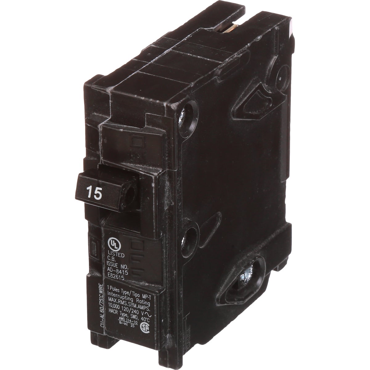 Siemens 15A 120V Single Pole Circuit Breaker