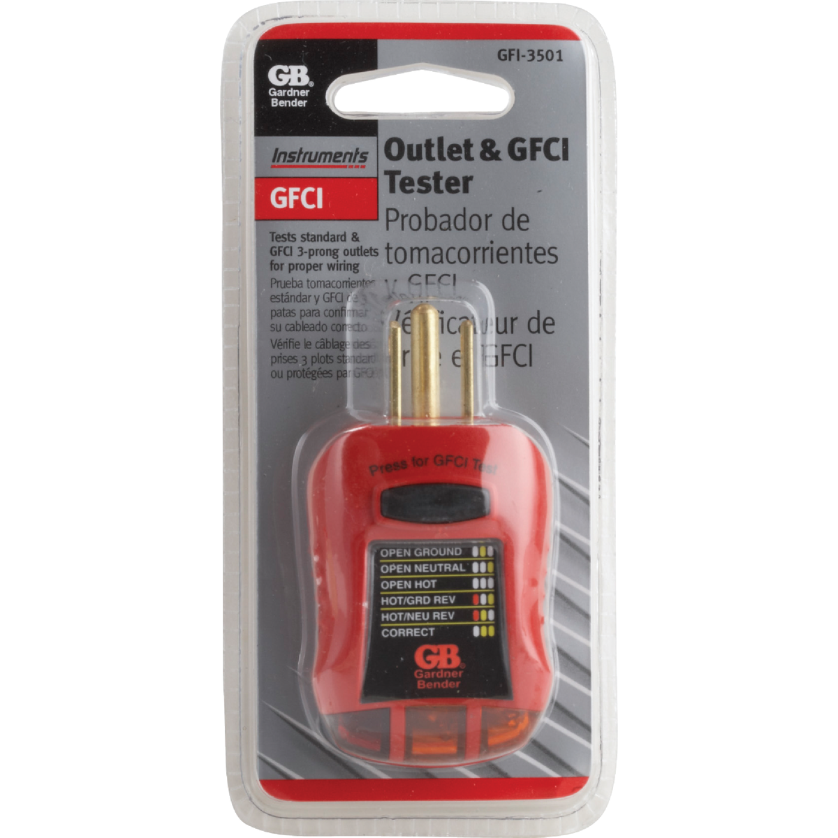 Gardner Bender Outlet and GFI Tester Image 2