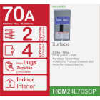Square D Homeline 70A 2-Space 4-Circuit Indoor Main Lug Surface Mount Load Center Image 2