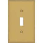 Amerelle Oxford 1-Gang Brushed Gold Steel Switch Wall Plate Image 1