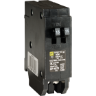Square D Homeline 15A/15A Twin Single-Pole Standard Trip Tandem Circuit Breaker Image 1