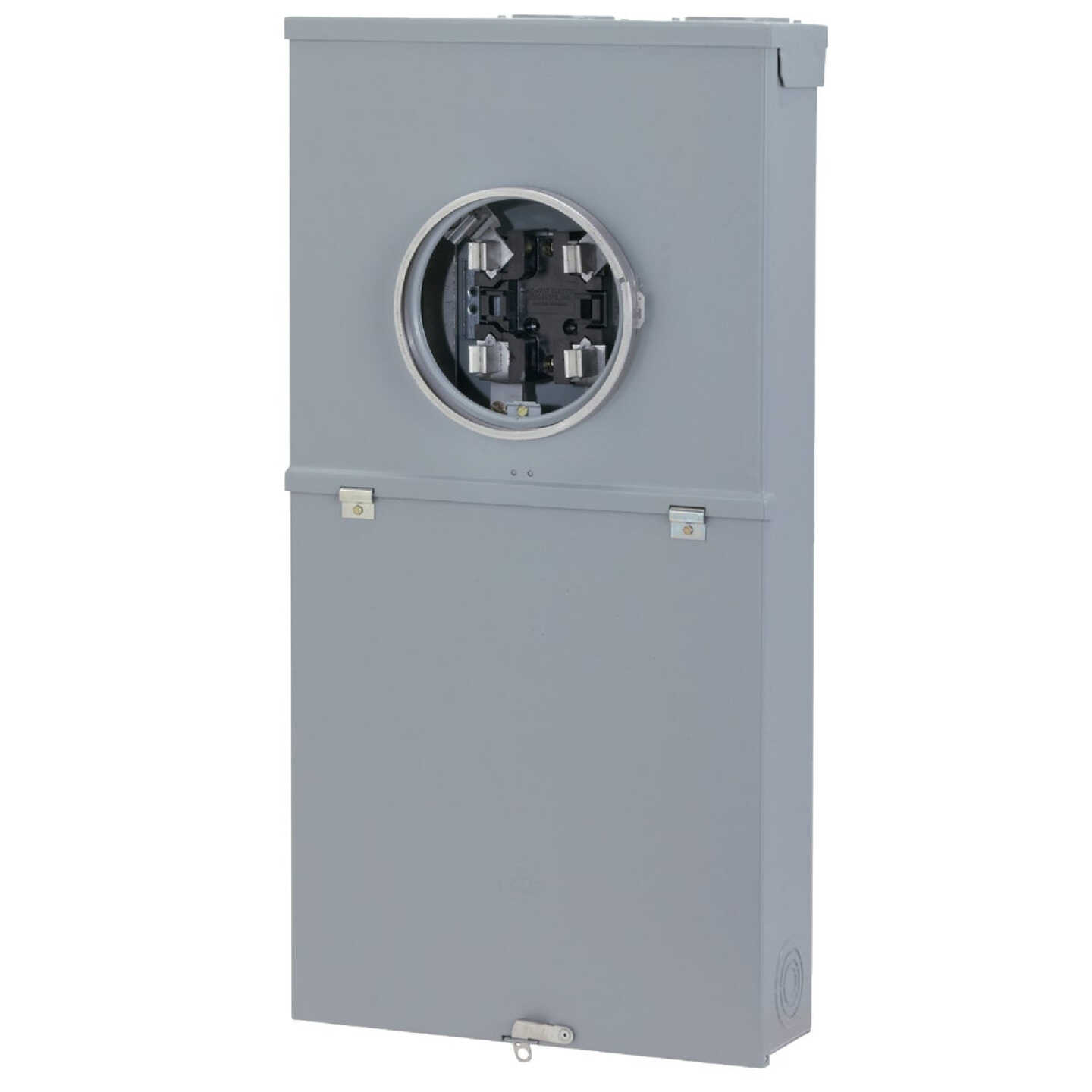 GE PowerMark Gold 200A 4-Space 8-Circuit Outdoor Meter Socket Load Center Image 1