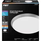 Feit 15 In. Brushed Nickel or Black LED Round CCT Disc Flush Mount Motion Ceiling Light Fixture Image 5