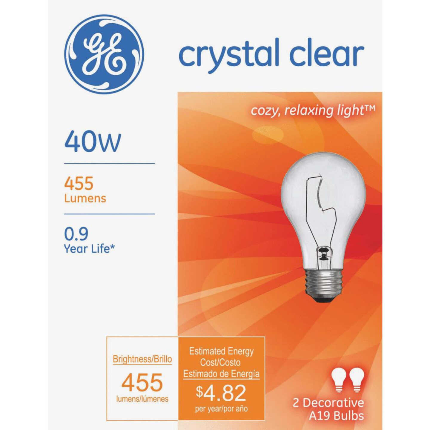 2PK 40W CLR BULB Image 1