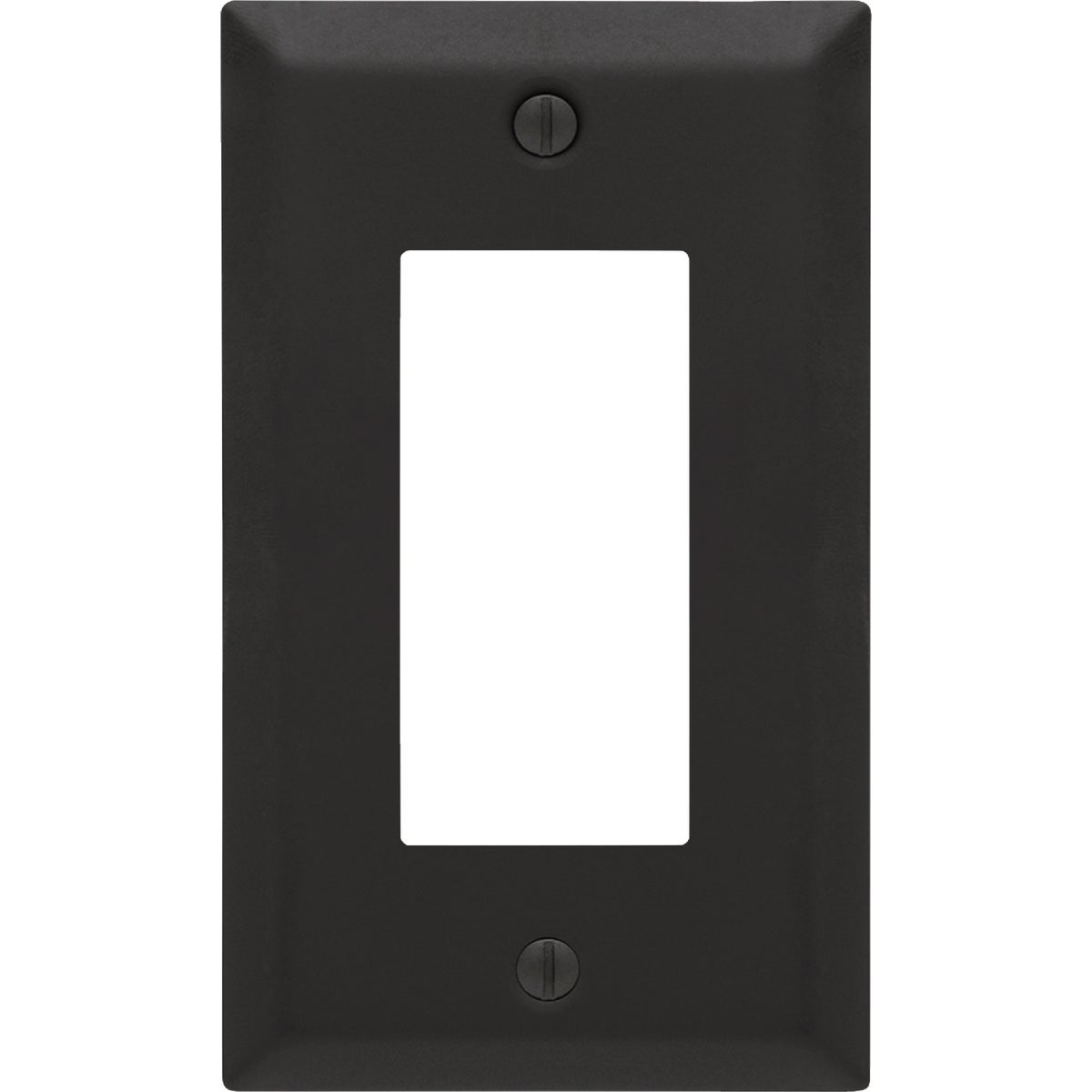 Amerelle Century 1-Gang Black Steel Wall Plate