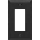 Amerelle Century 1-Gang Black Steel Wall Plate Image 1