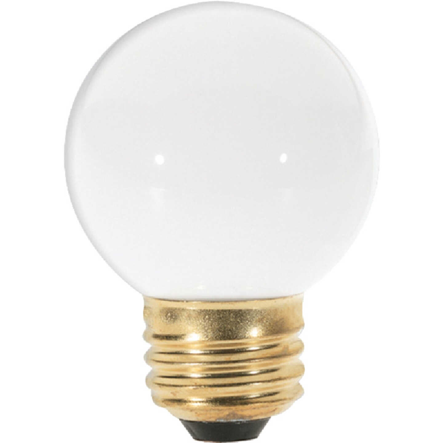 Satco 25W Frosted Medium G16.5 Incandescent Globe Light Bulb Image 1