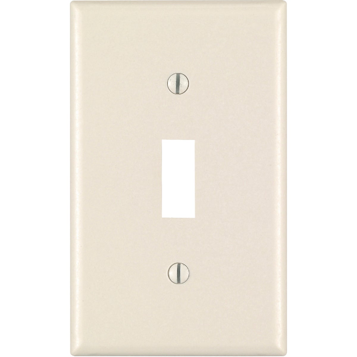 Leviton 1-Gang Plastic Toggle Switch Wall Plate, Light Almond (10-Pack)