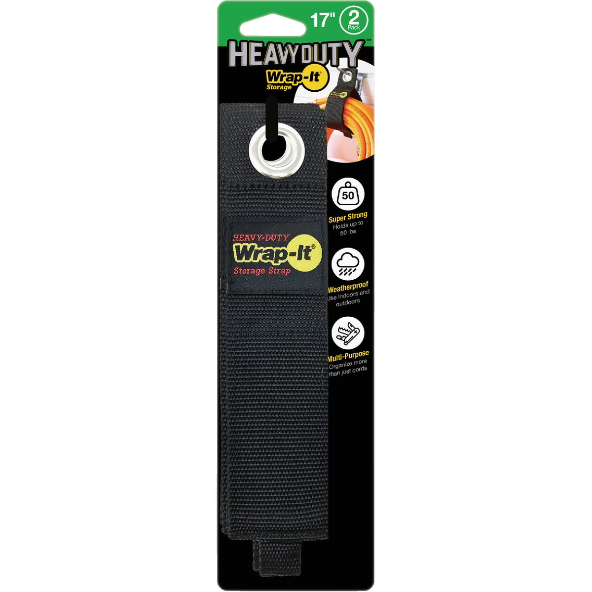 Wrap-It Storage 17 In. x 2 In. Heavy-Duty Straps (2-Pack) Image 7