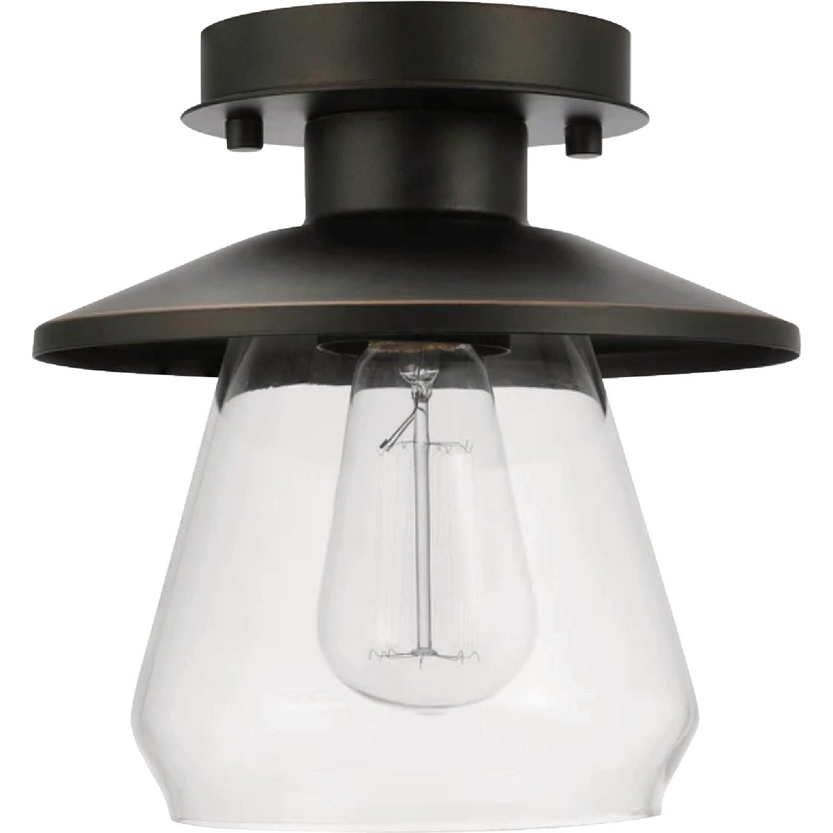 Globe Electric 1-Light Bronze Pendant Light Fixture