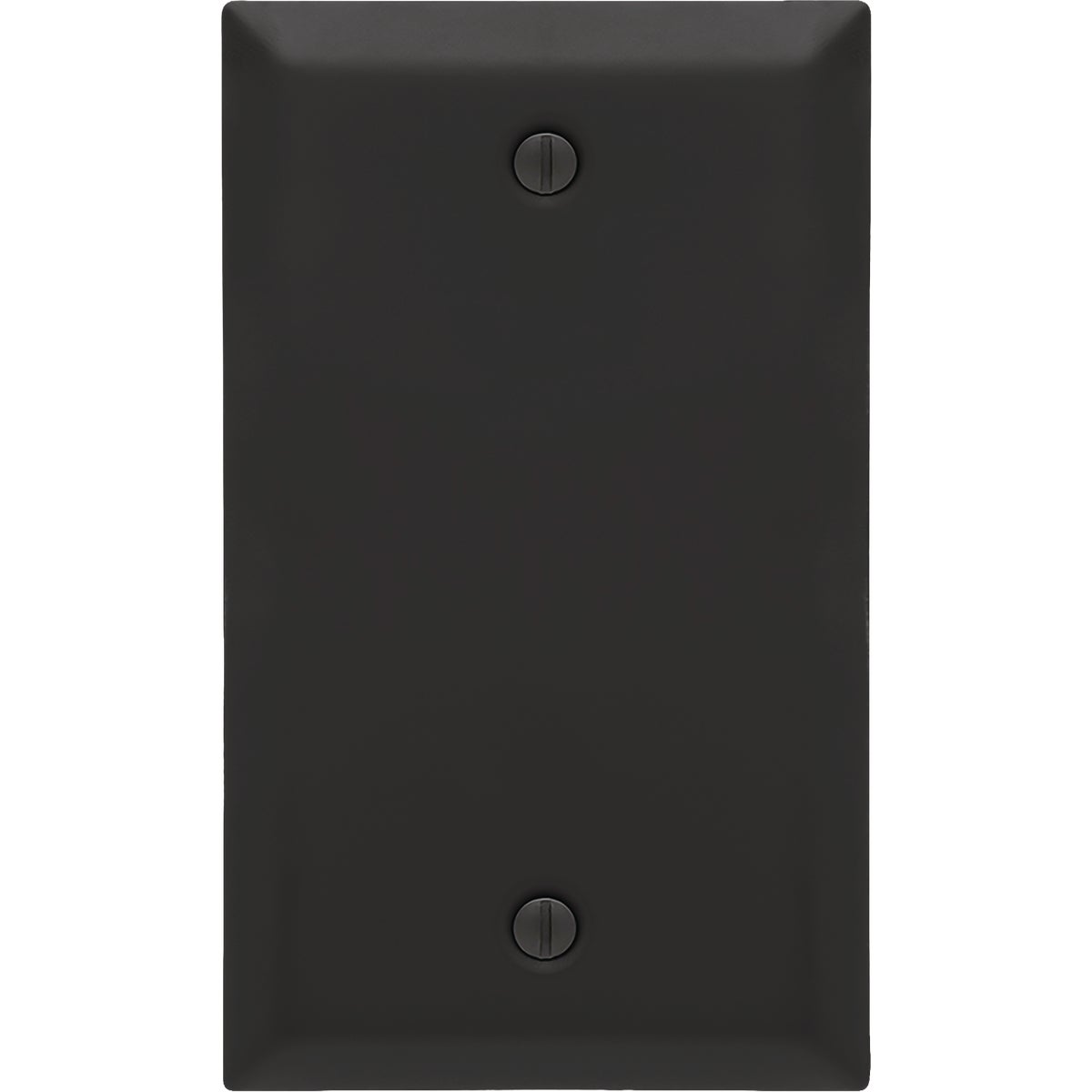 Amerelle Century 1-Gang Black Steel Blank Wall Plate