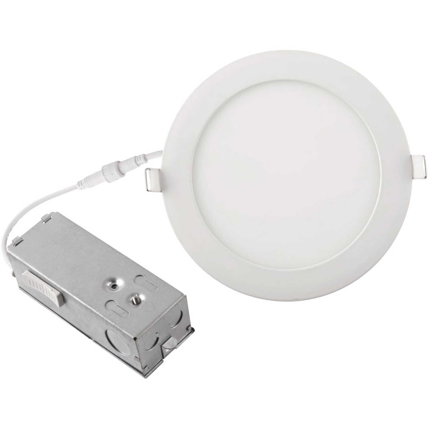 6 In. New Construction IC Rated White CCT Tunable Slim LED Downlight, 1100 Lm. Image 3