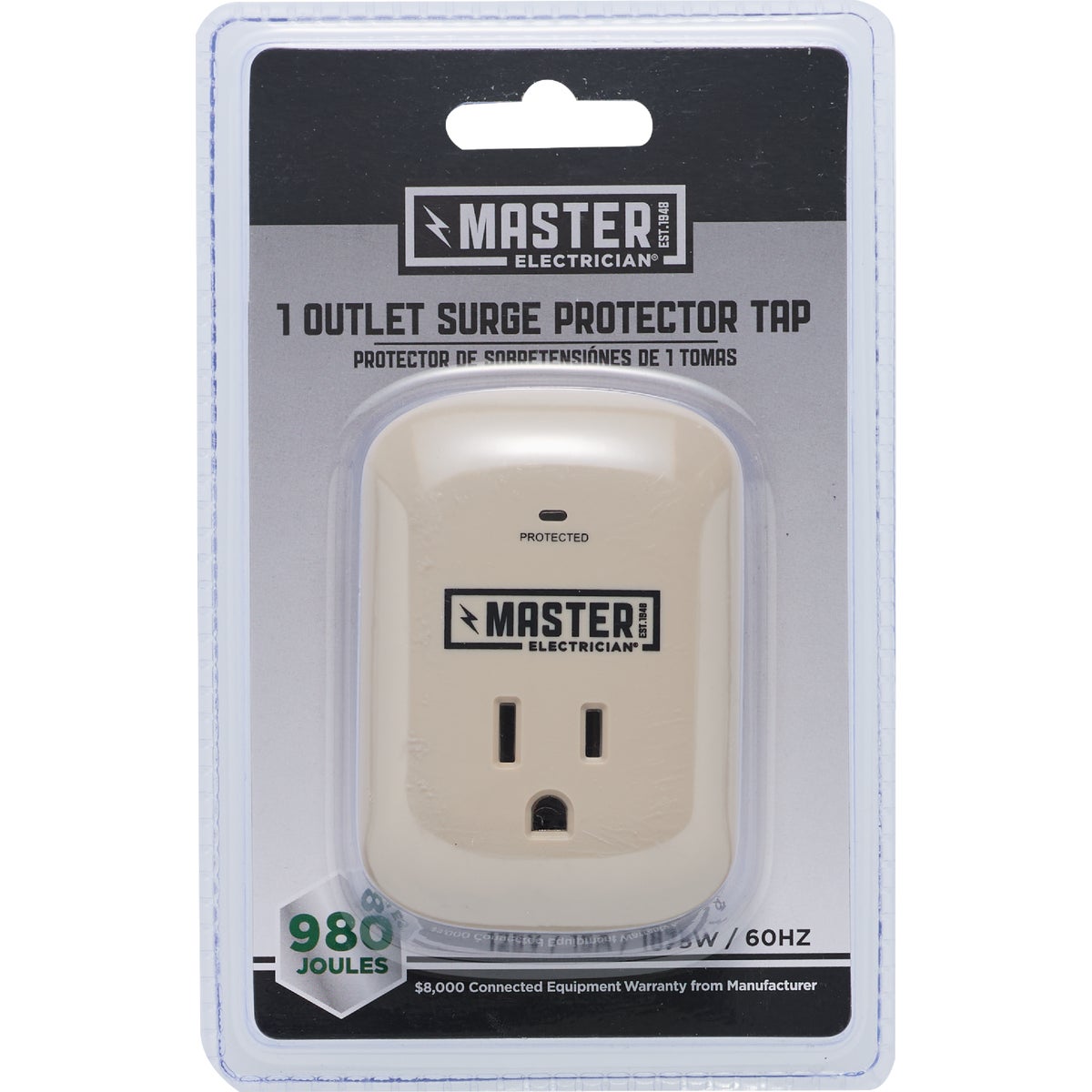 Do it Best 1-Outlet 15A Gray Surge Tap
