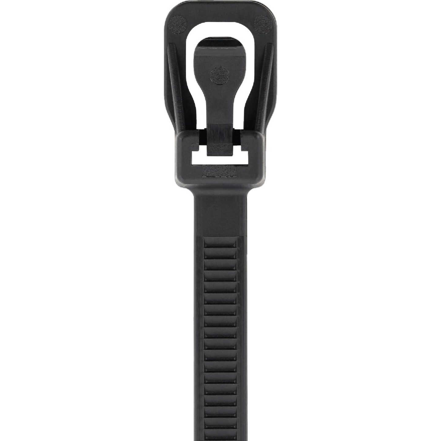 RETYZ EveryTie 8 In. Black Releasable Tie (100-Pack) Image 3