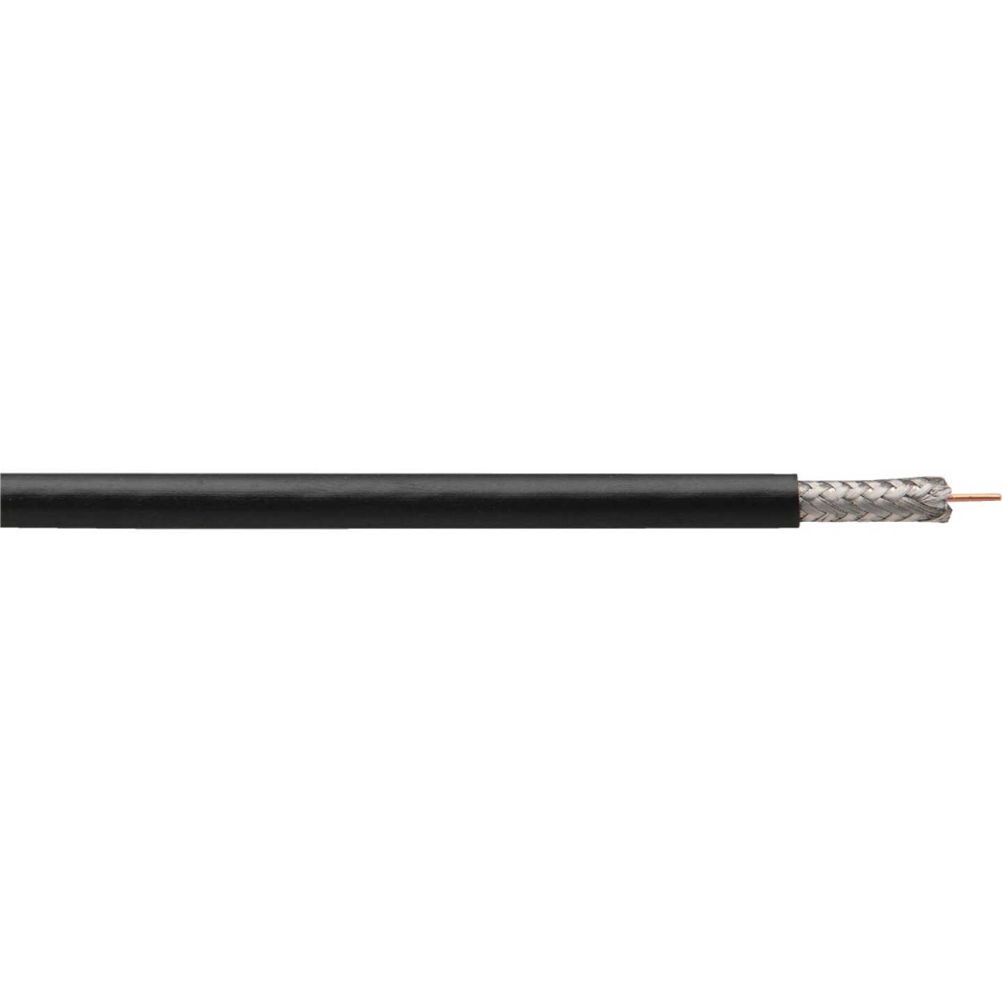 Coleman Cable 1000 Ft. Black Dual Shielded RG6 Coaxial Cable Image 1