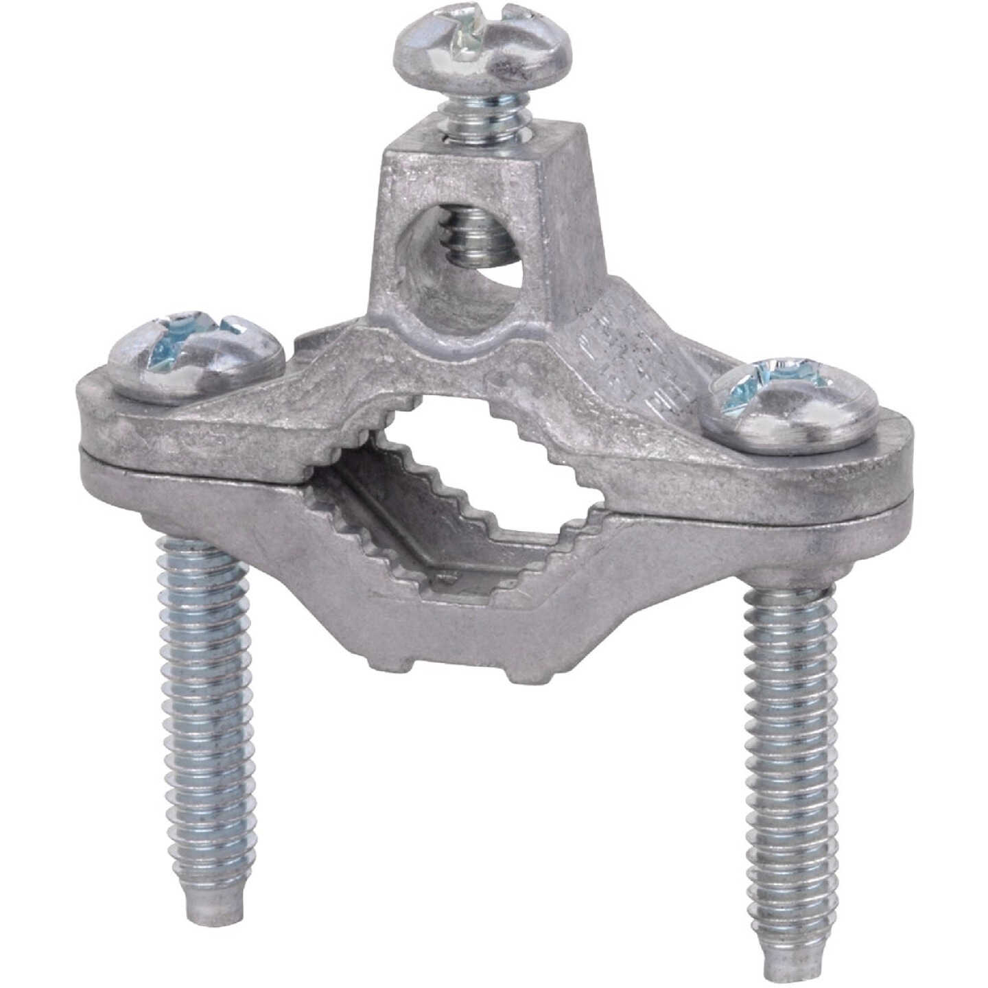 Southwire 1/2 In. to 1 In. #10 SOL/STR to #2 STR Zinc Ground Clamp Image 1