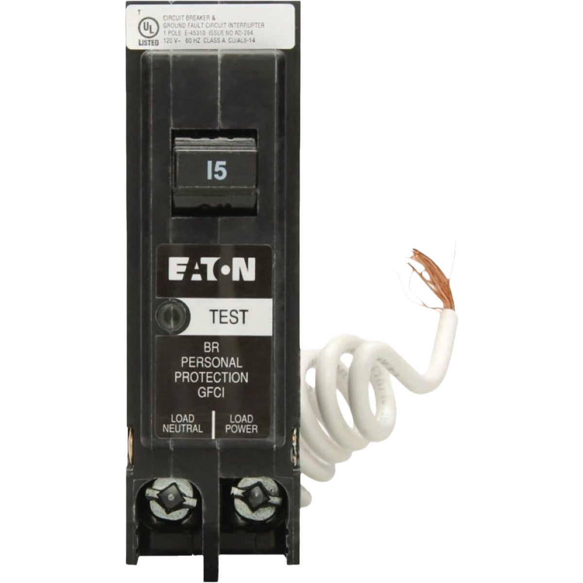Eaton BR 15A GFI Self Test Breaker