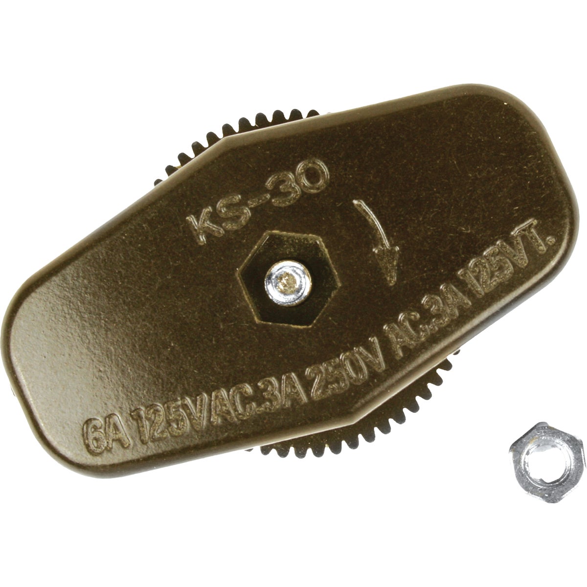 Jandorf Brown Feed Through Lamp Cord Switch