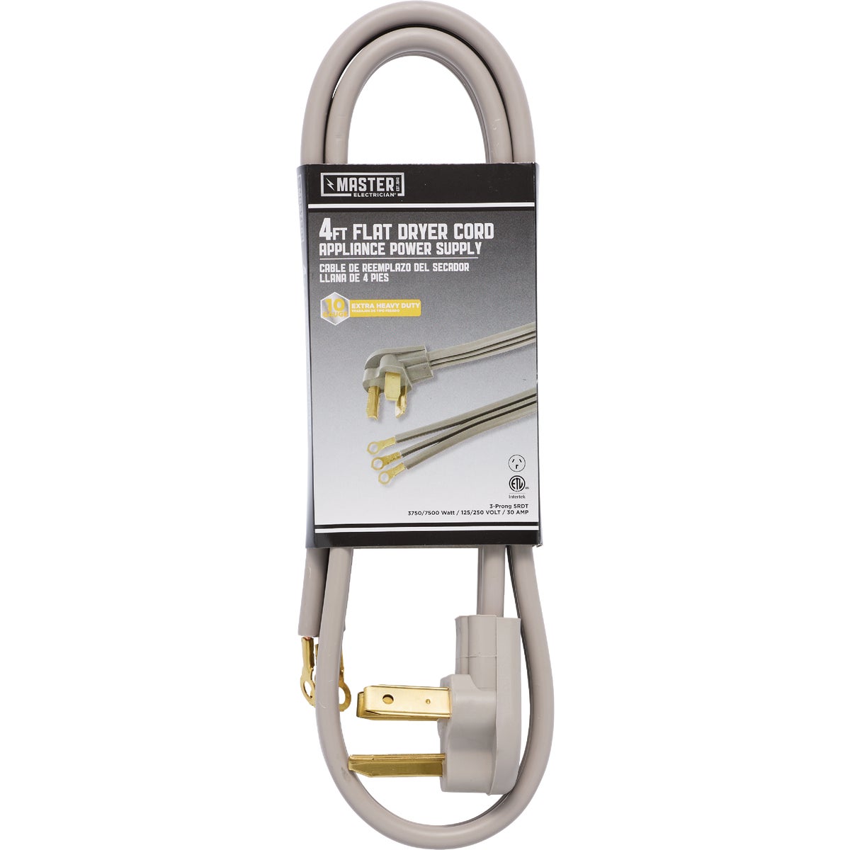 Master Electrician 4 Ft. 10/3 30A Dryer Cord