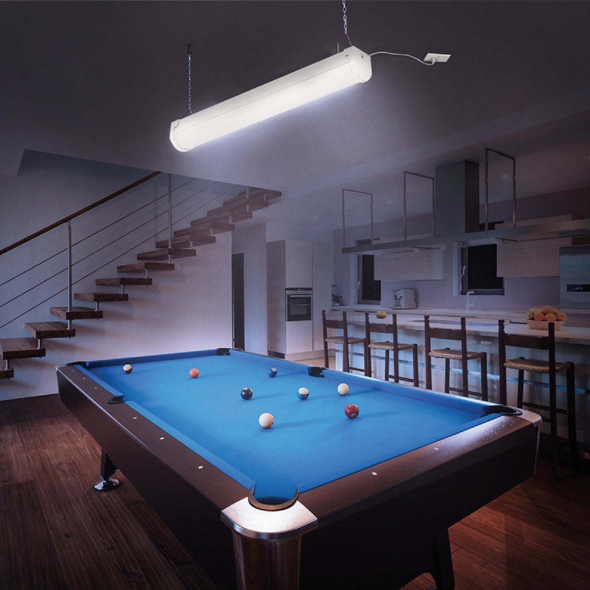 Feit Electric 4 Ft. LED Wrap Shop Light Fixture with Motion Sensors and Remote Control Image 3