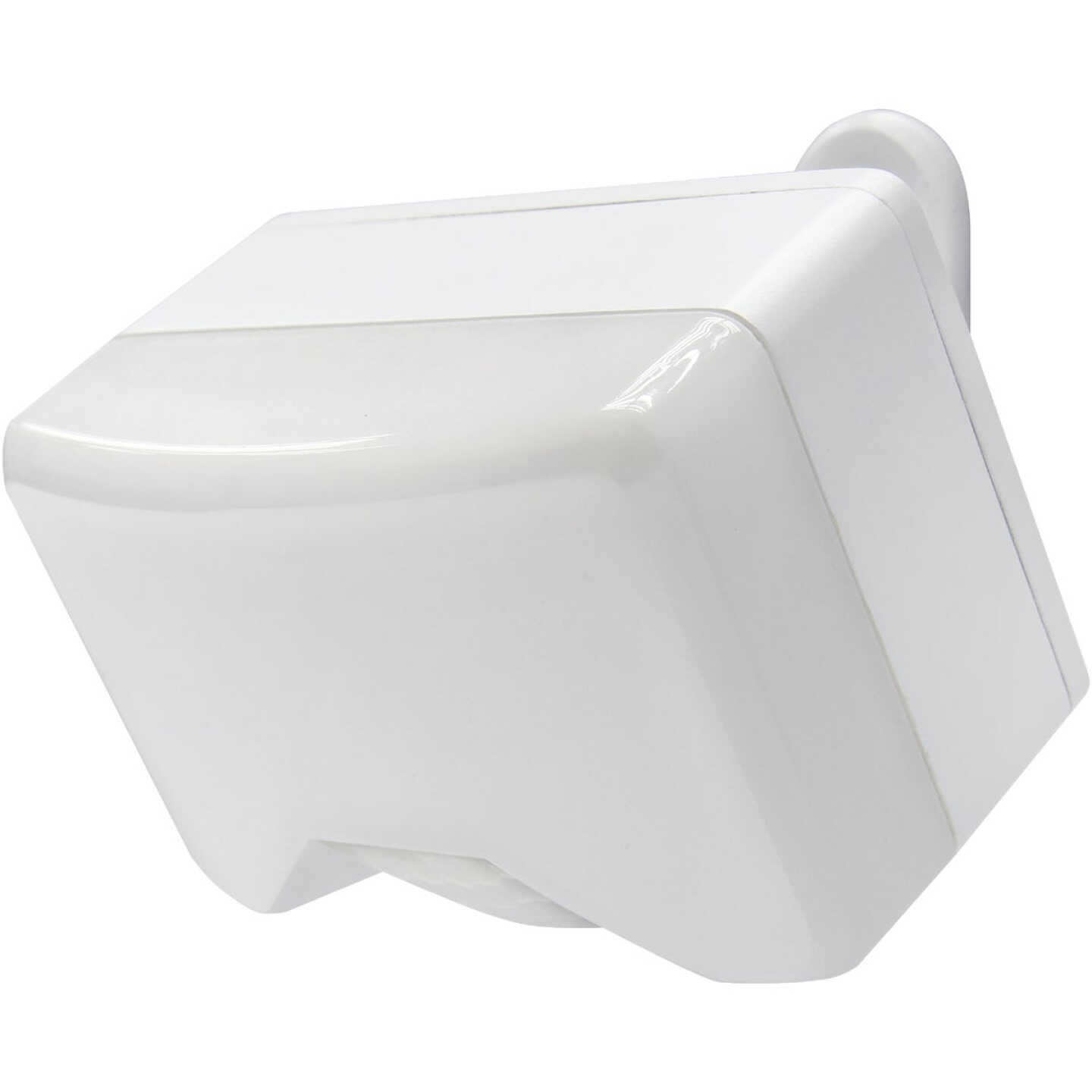 IQ America White 350 Lm. LED Battery Operated Security Light Fixture Image 1