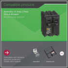 Square D Homeline 15A Double-Pole Standard Trip Circuit Breaker Image 2