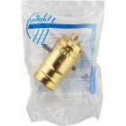 Leviton Push-Button Medium Base Polished Gilt Lamp Socket Image 2