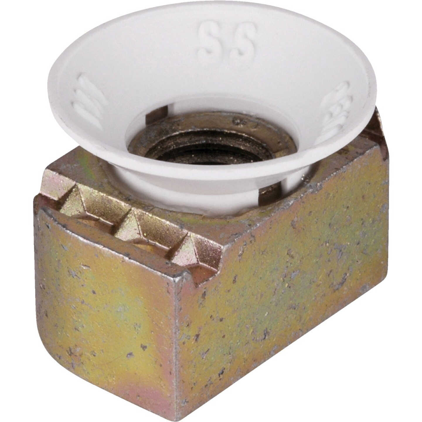 Superstrut 1/4 In. Nylon Cone Case Hardened Steel Nut Channel Nut Image 1