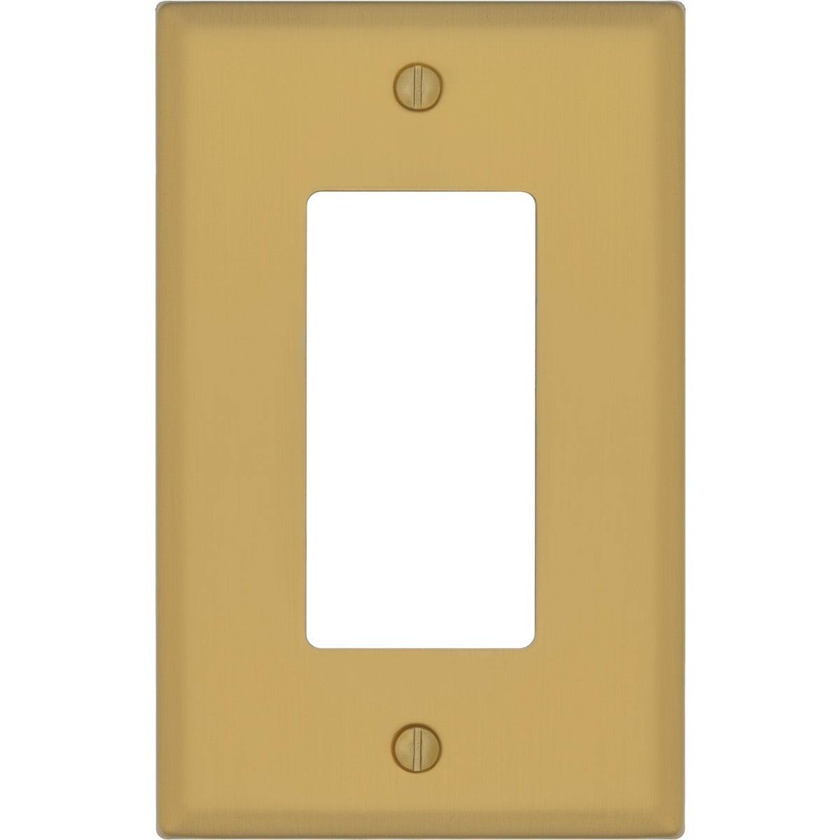 Amerelle Oxford 1-Gang Brushed Gold Steel Wall Plate