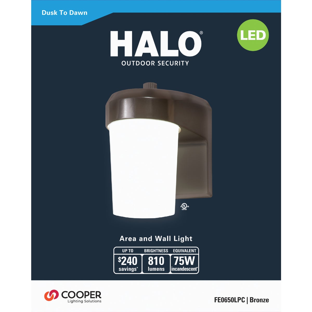 Halo Bronze Dusk To Dawn LED Patio Light Fixture Image 4