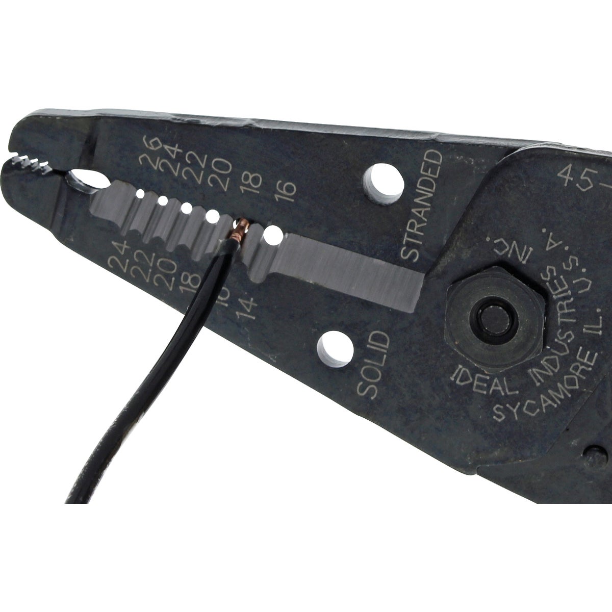 Ideal 16 AWG to 26 AWG Stranded Steel Wire Stripper Image 5