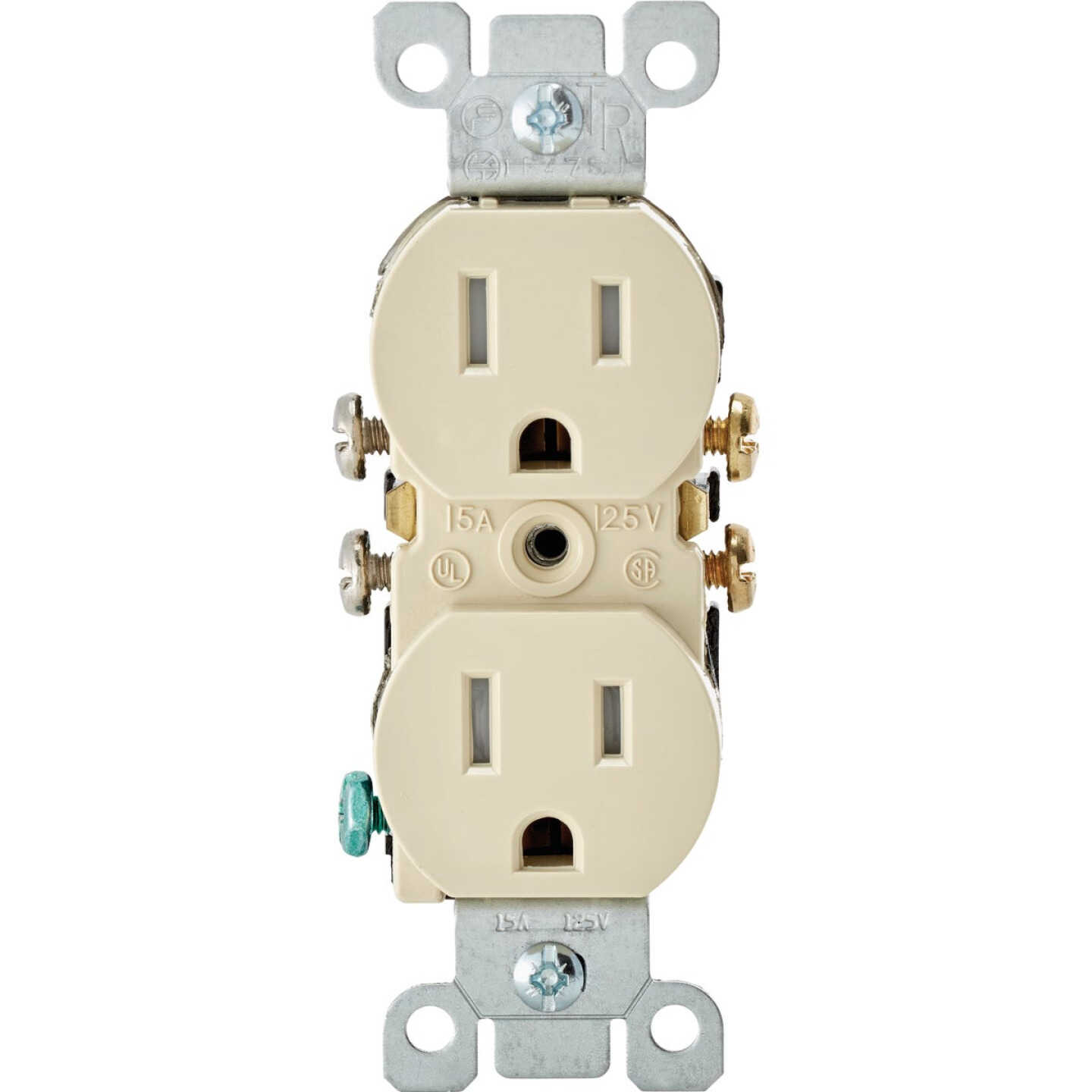 Leviton 15A Ivory Tamper Resistant 5-15R Duplex Outlet (10-Pack) Image 1