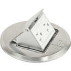 Southwire Nickel 5.6 In. x 5.9 In. Floor Box Outlet Kit Image 1