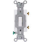 Leviton Commercial Grade 20 Amp Toggle Single Pole Switch, White Image 1