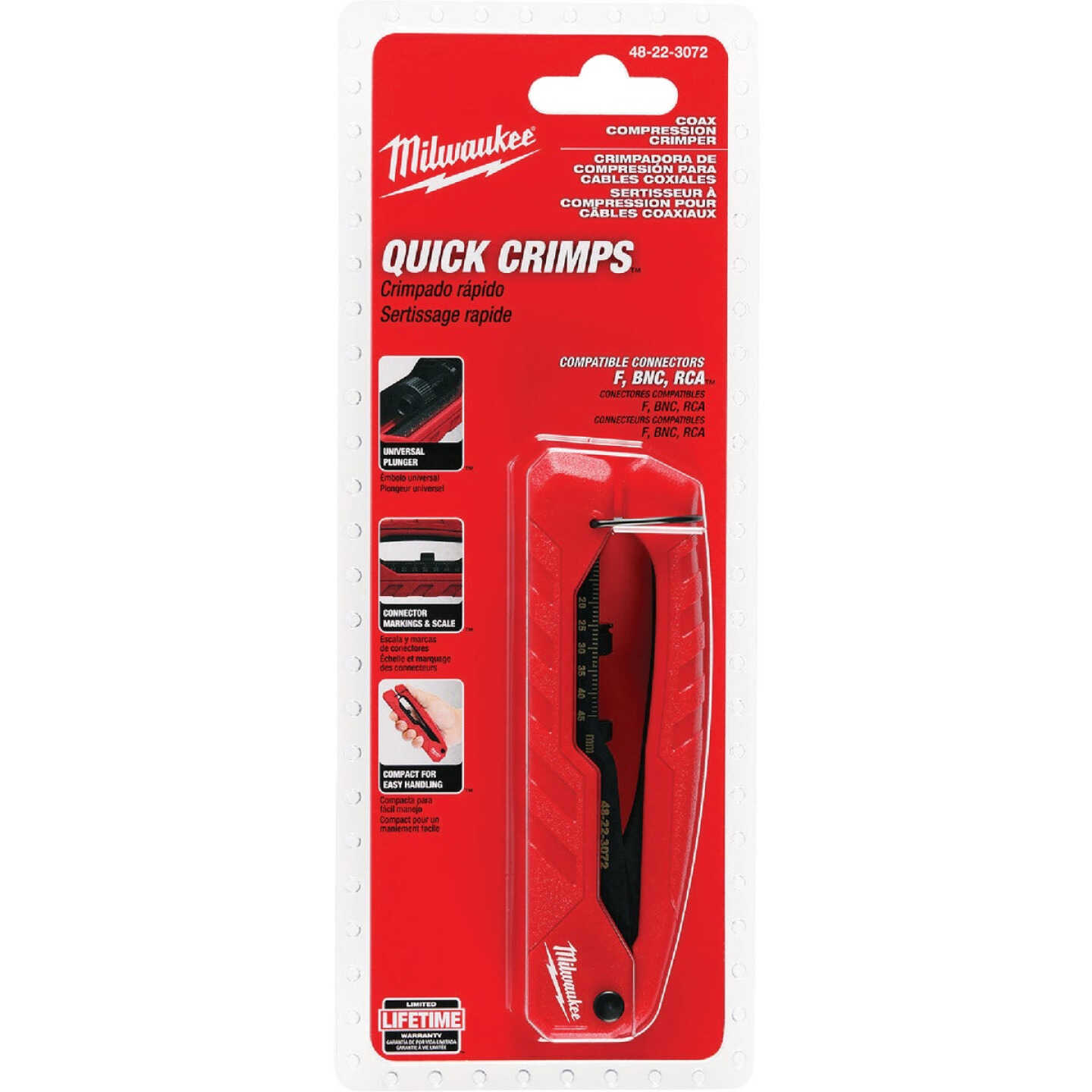 Milwaukee Coax Compression Crimper Image 6