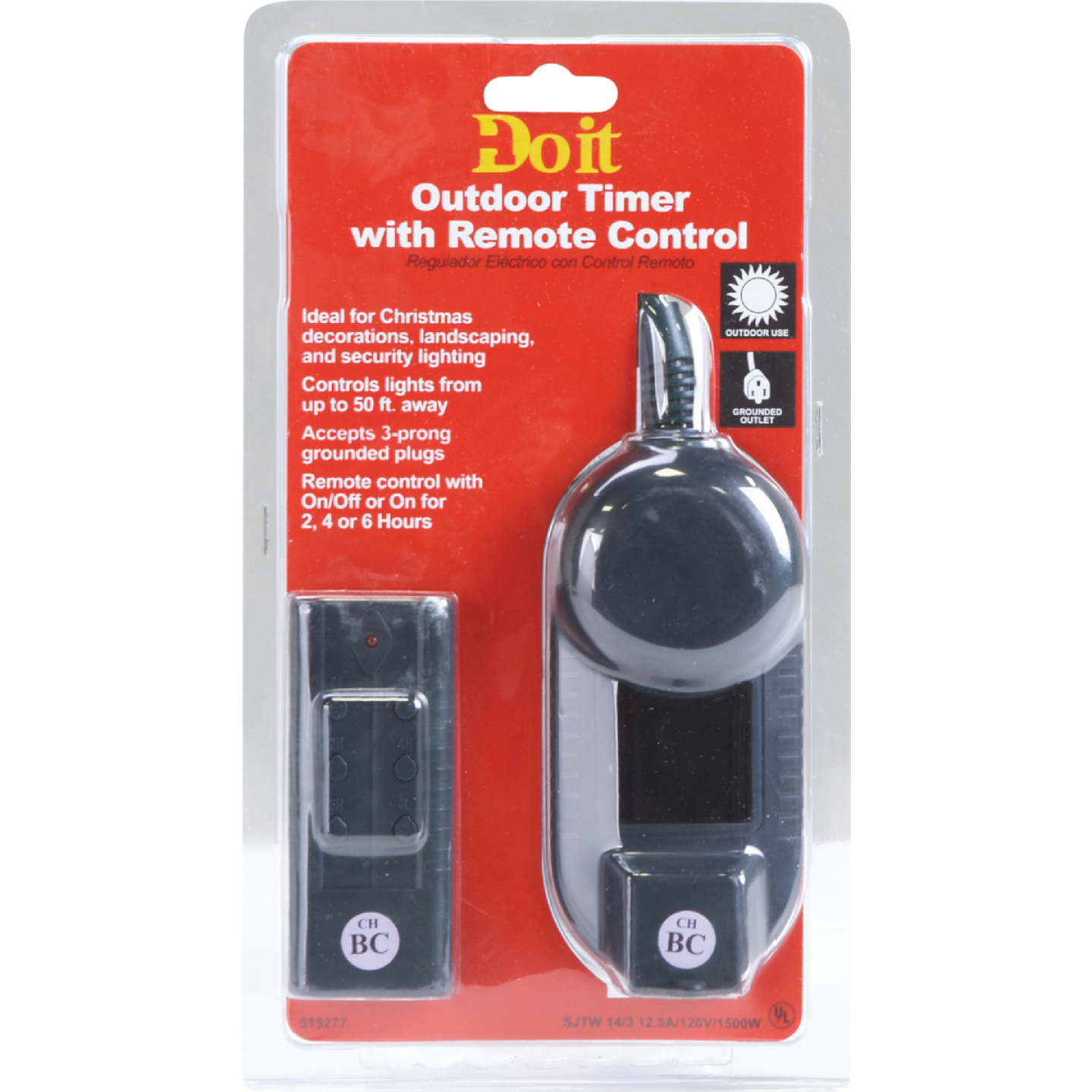 Do it 12.5A 120V 1500W Green Outdoor Timer with Remote Image 2