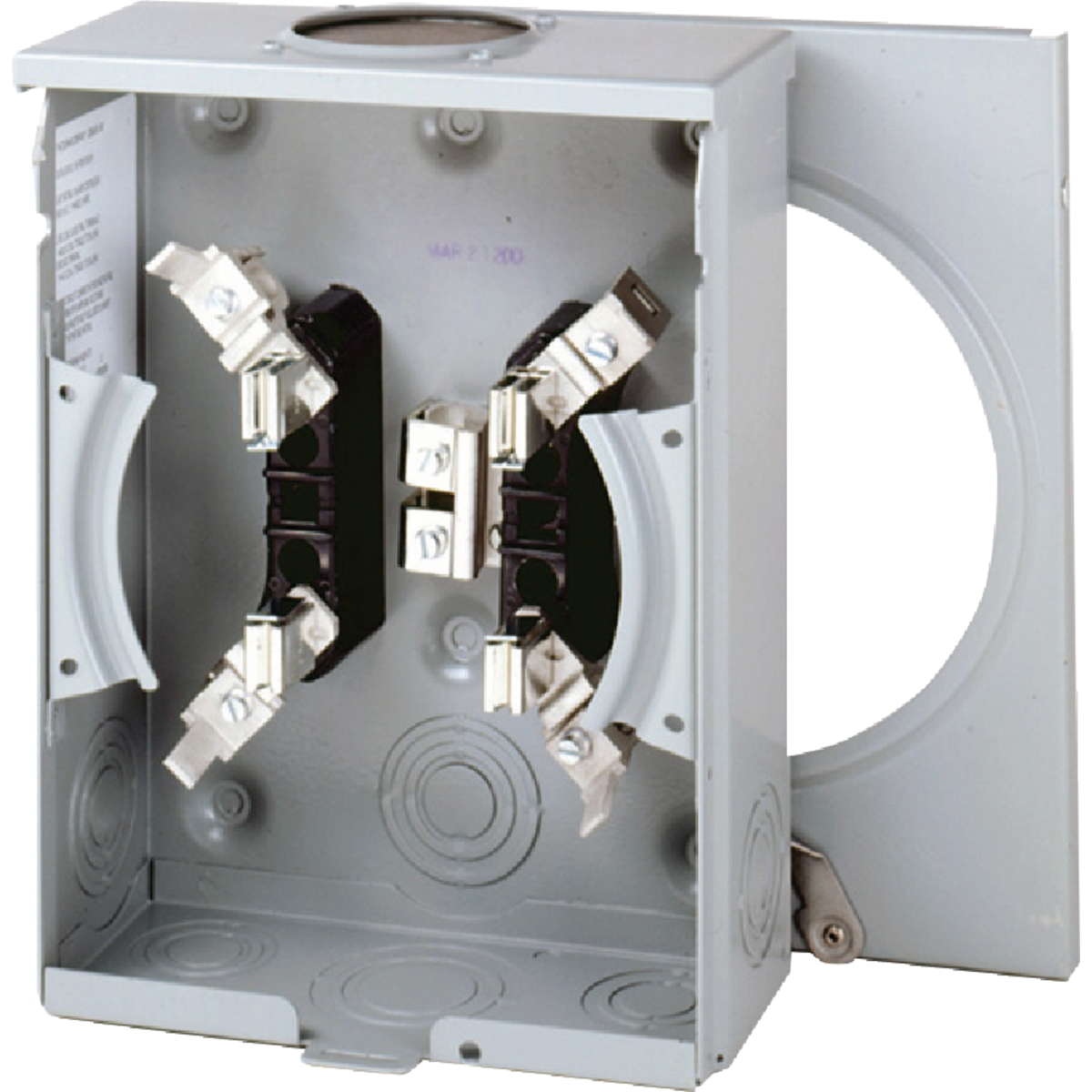 Eaton 100A 600V 4-Jaw Meter Socket with Horn Bypass