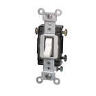 Leviton Toggle White 15A Grounding Quiet 3-Way Switch Image 1