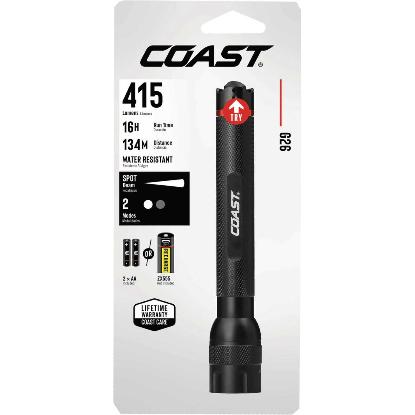 Coast G26 415 Lm. LED Flashlight Image 2