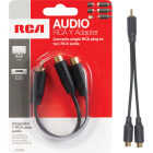 RCA 3 In. Single Male to Double Female Y-Adapter Image 1