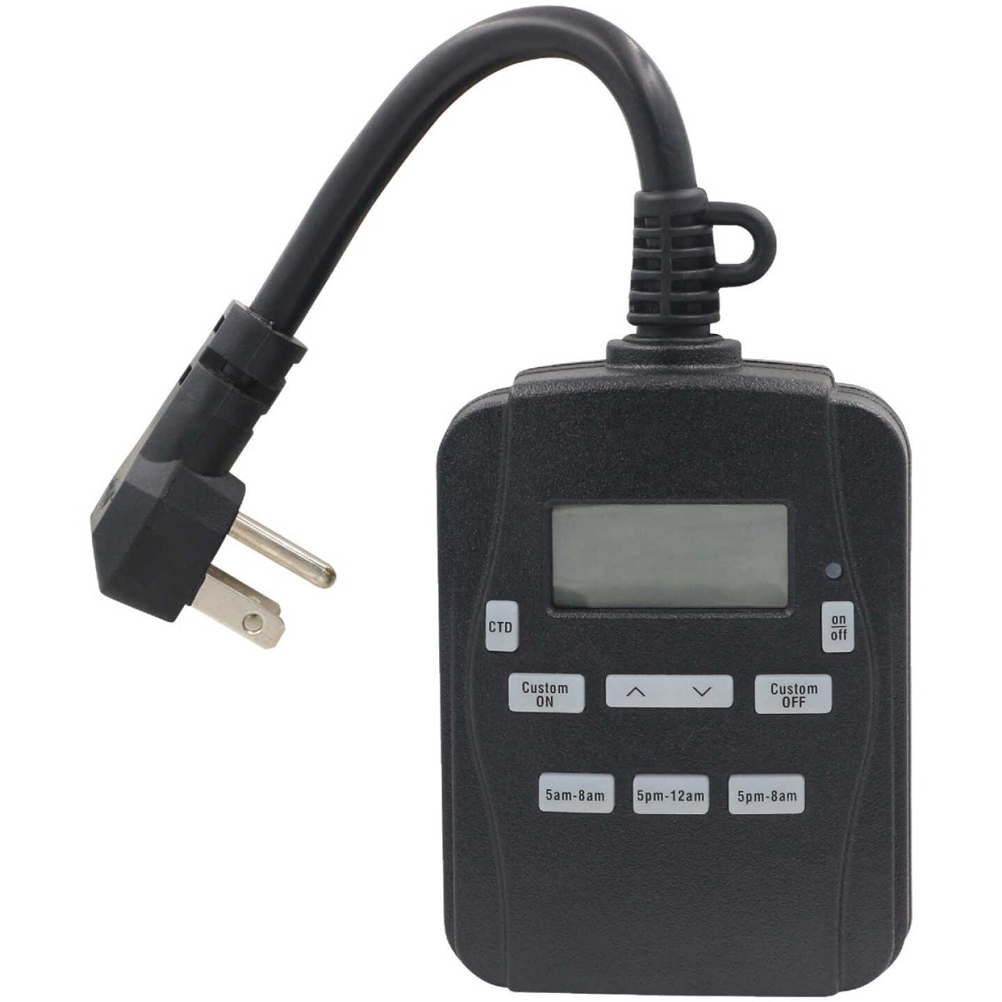 Prime EZ-Set 15A 125V 1875W Black Digital Outdoor Timer Image 1